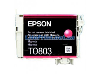 Оригинальный картридж Epson T0803, Magenta